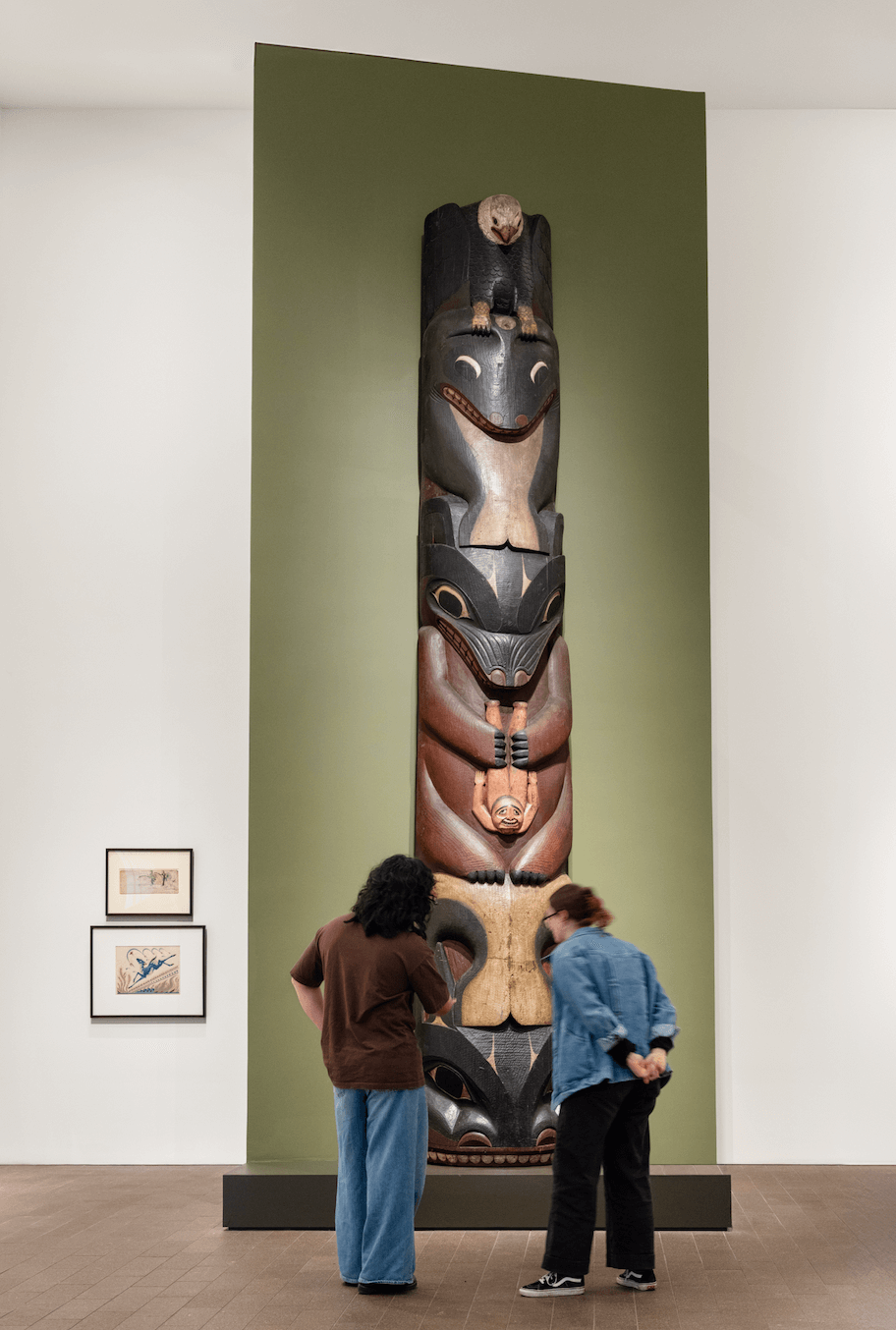 Installation view of "Arts of Indigenous America," at the de Young Museum, San Francisco, 2025. Photograph by Gary Sexton. 