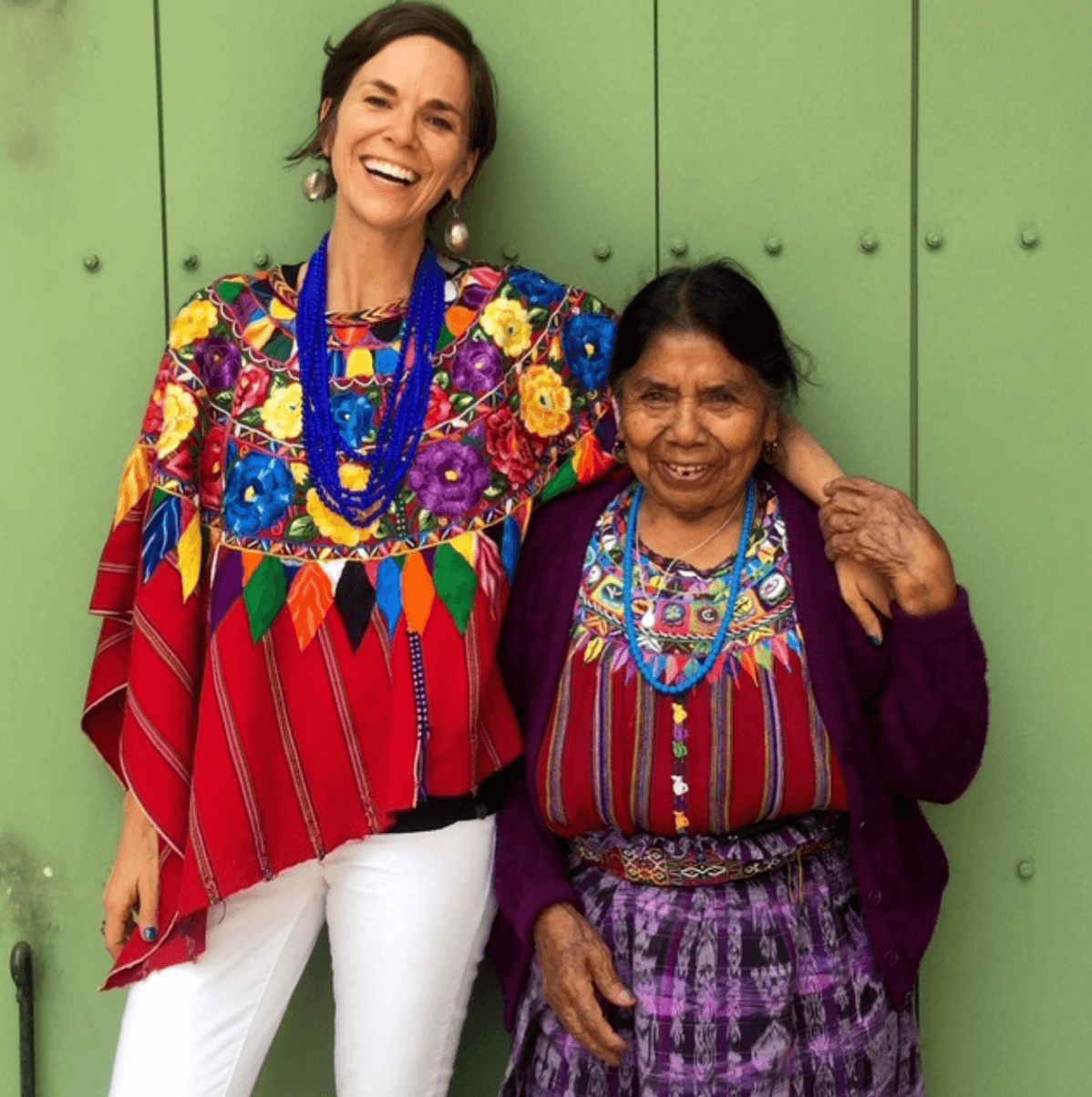 Jolluck with long time friend Justina Patzun.