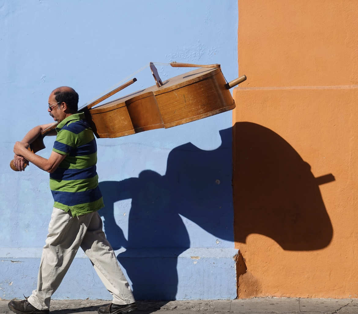 "The Musician" Antigua, Guatemala, photograph by Stephanie Jolluck.