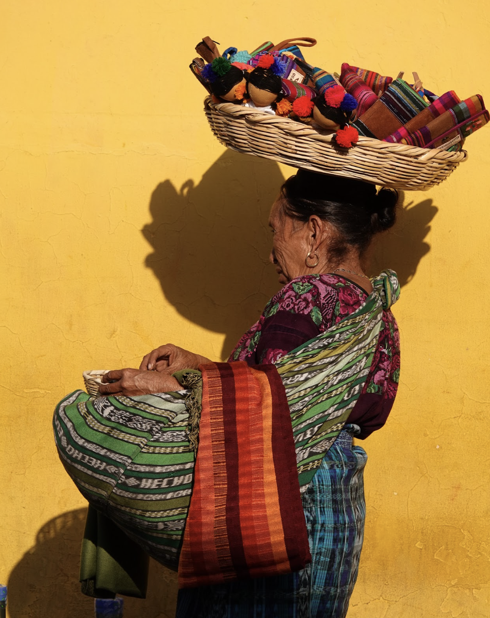 "Sunshine Walks Beside Her" Antigua, Guatemala, photograph by Stephanie Jolluck.
