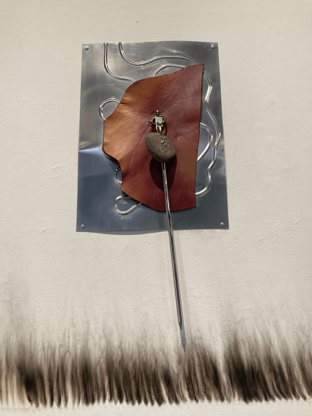 Xandra Ibarra The Surface of Things, 2025, Detail View Detail image taken by the writer