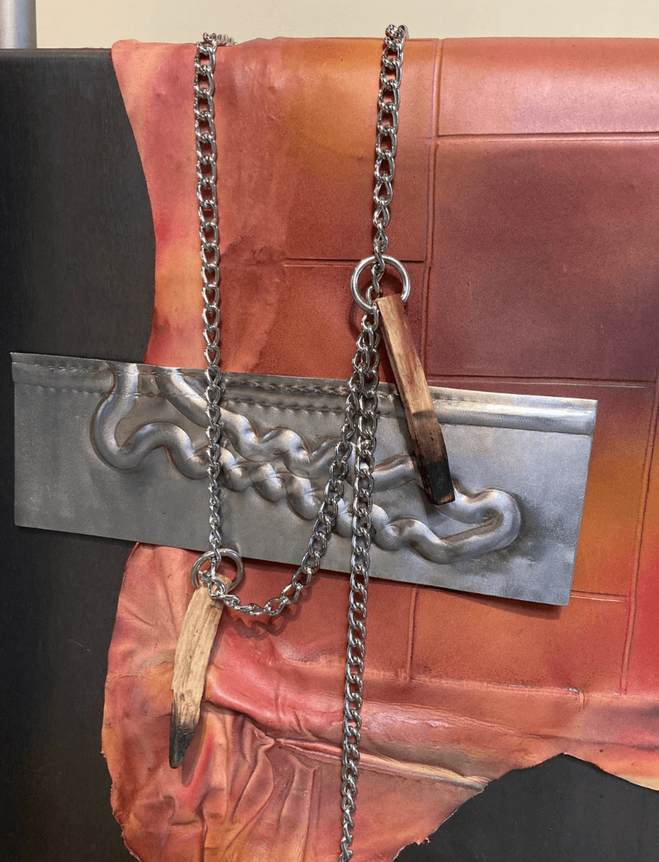 Xandra Ibarra The Surface of Things, 2025, Detail View Detail image taken by the writer