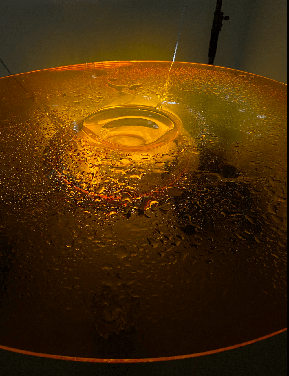 Koh Terai, Go With the Flow, water drips on glass plate