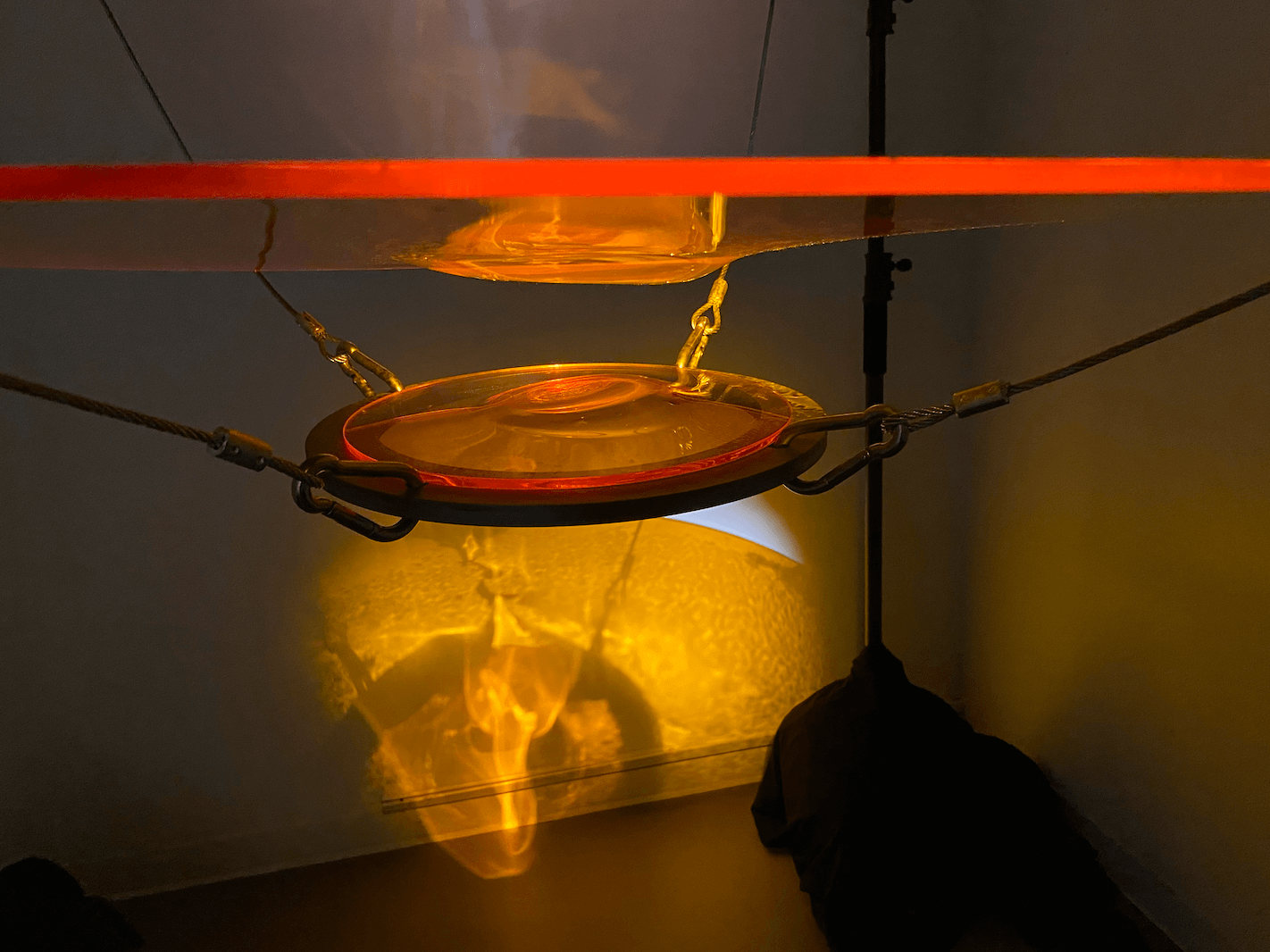 Koh Terai, Go With the Flow detail, glass plate