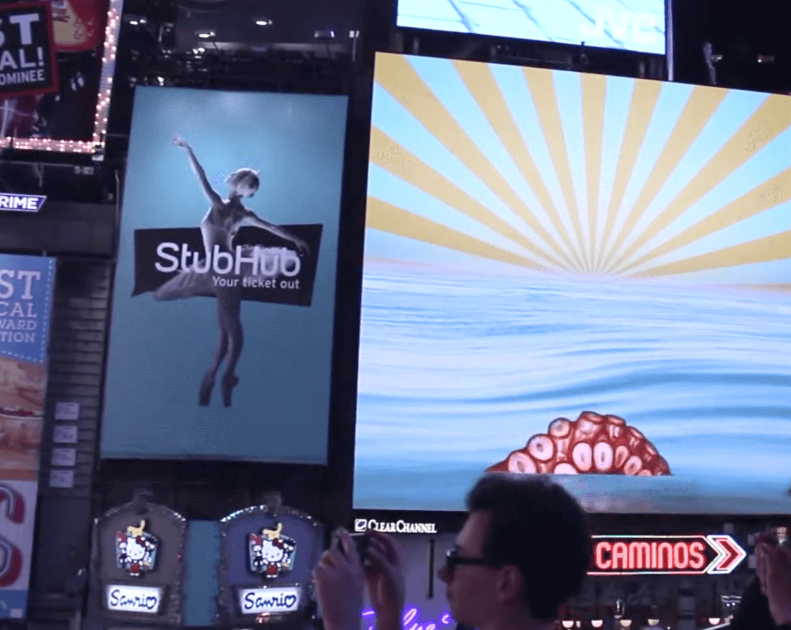Times Square Arts, Beau Stanton’s multi-channel animation Voyage 