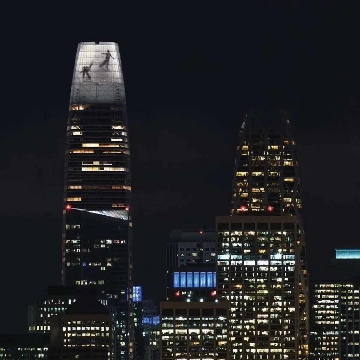 Jim Campbell's Salesforce Tower, San Francisco, CA