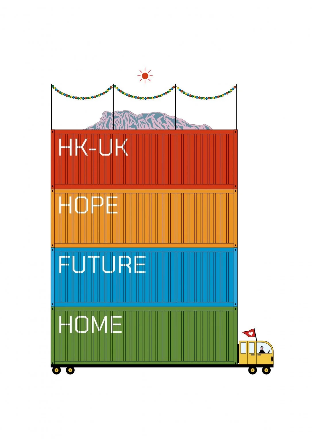 Illustration from the series From Home to Home by Justin Wong. Courtesy of the artist.