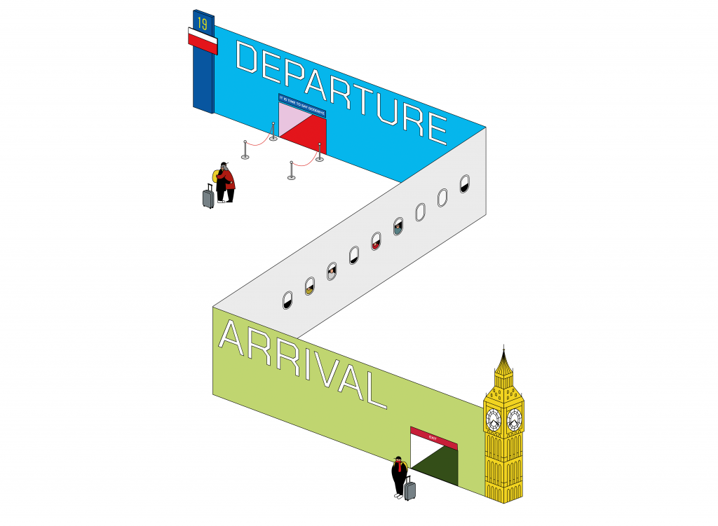 Illustration from the series From Home to Home by Justin Wong. Courtesy of the artist.
