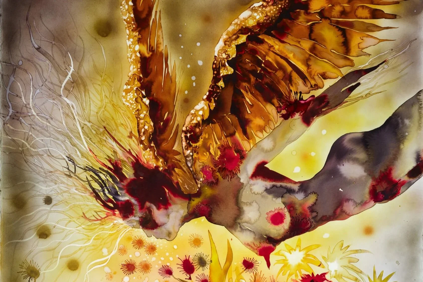 Shiva Ahmadi, Crown of Flames, Haines Gallery