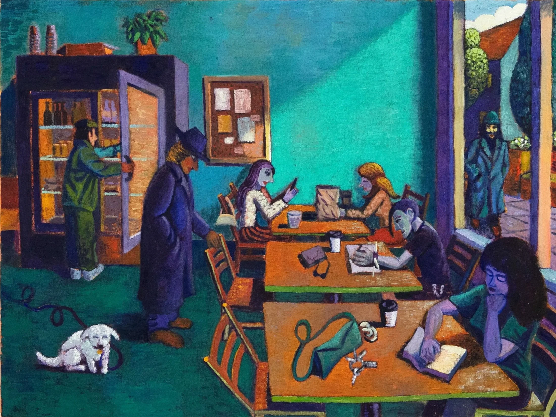 Cafe Oil on canvas 24 x 18 inches 2026