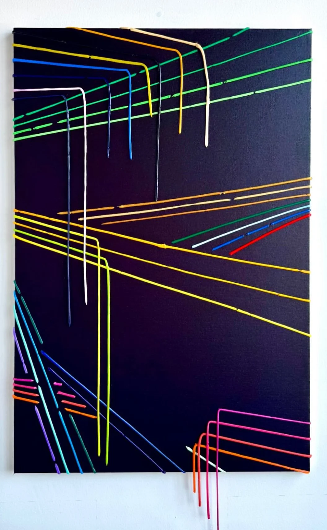 OLIN MARCUS JOHANSSEN Decline (2) Acrylic on Canvas 36 x 24 inches