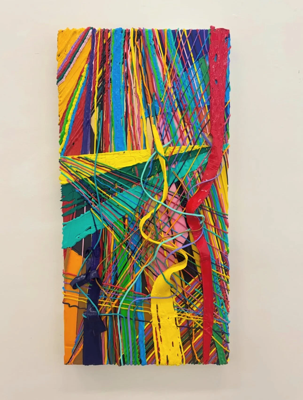 OLIN MARCUS JOHANSSEN Amalgam (1) Acrylic on Canvas 36 x 18 inches