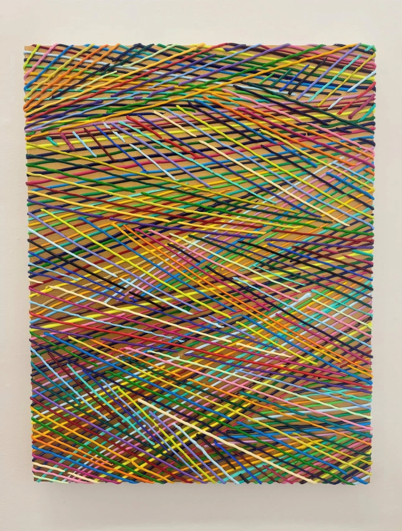 OLIN MARCUS JOHANSSEN Line of Fire Acrylic on Canvas 28 x 22 inches