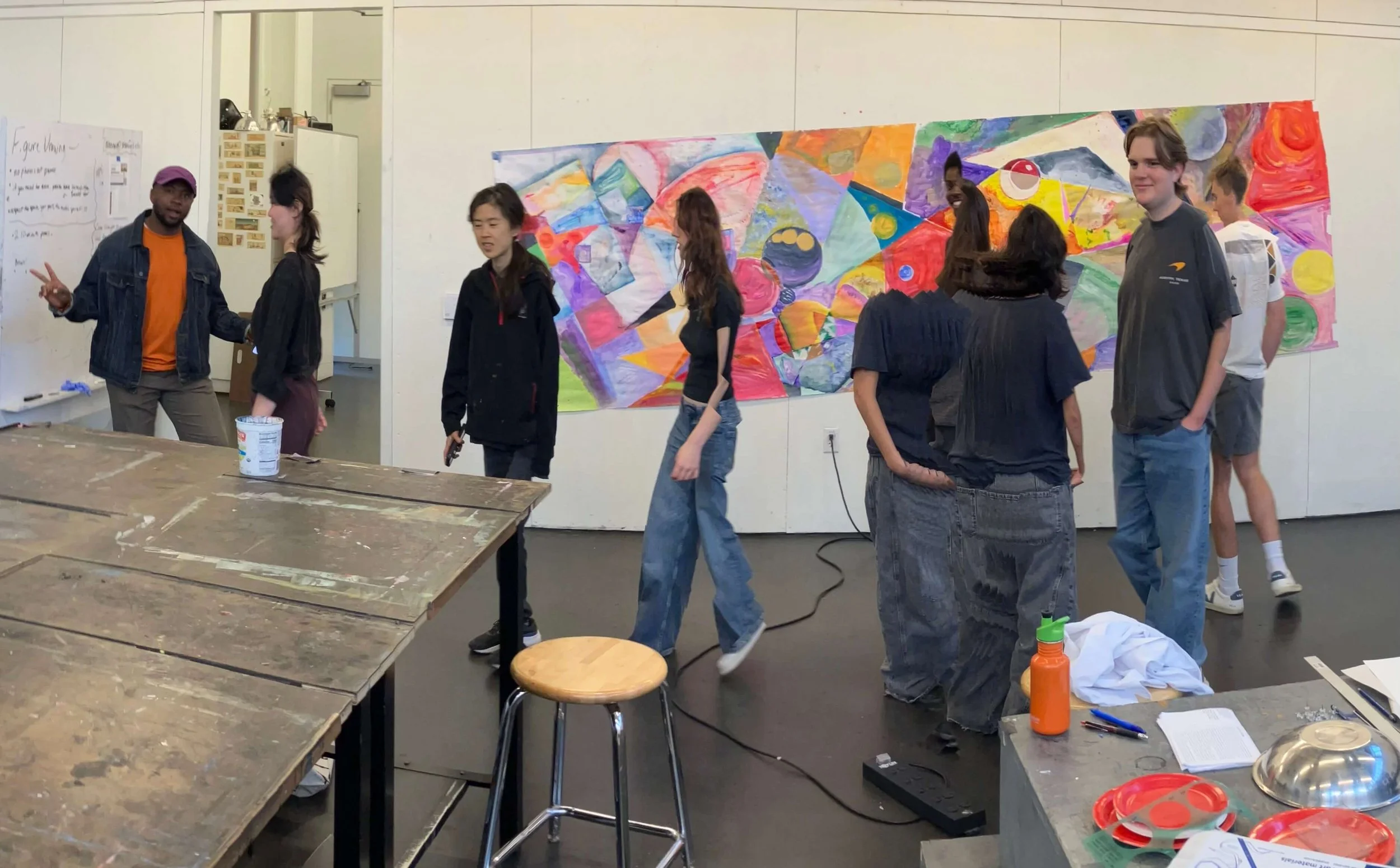 Inside Enrique's classroom