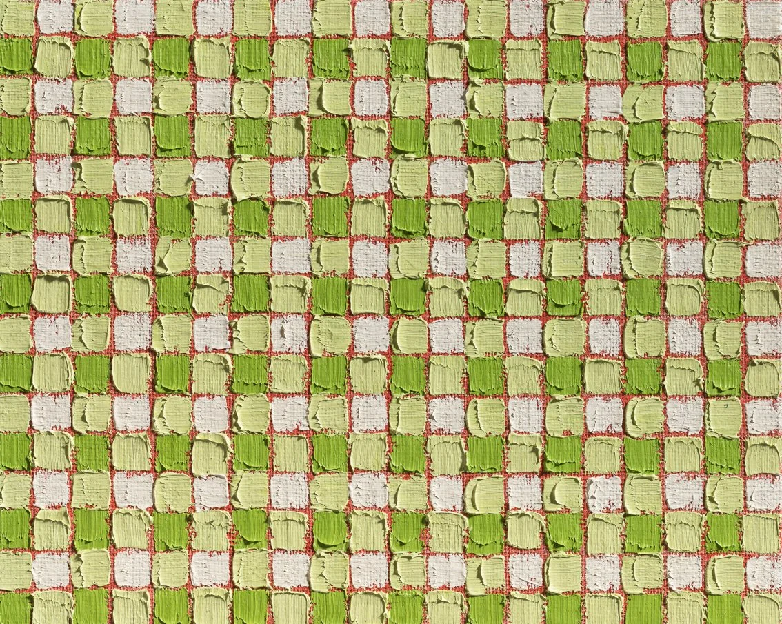 Untitled, 2016-17 oil on burlap on panel 41 x 51cm