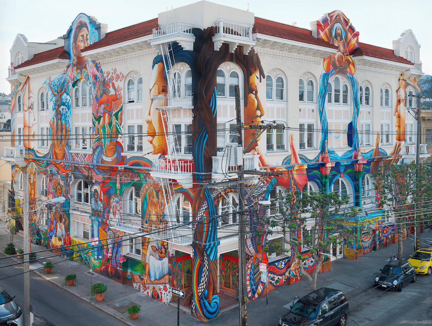  MAESTRAPEACE, mural on The San Francisco Women's Building, 18th and  Valencia Streets, Juana Alicia, Edythe Boone, Miranda Bergman, Susan  Cervantes, Meera Desai, Yvonne Littleton and Irene Perez, © 1994, 2000, 2010. 