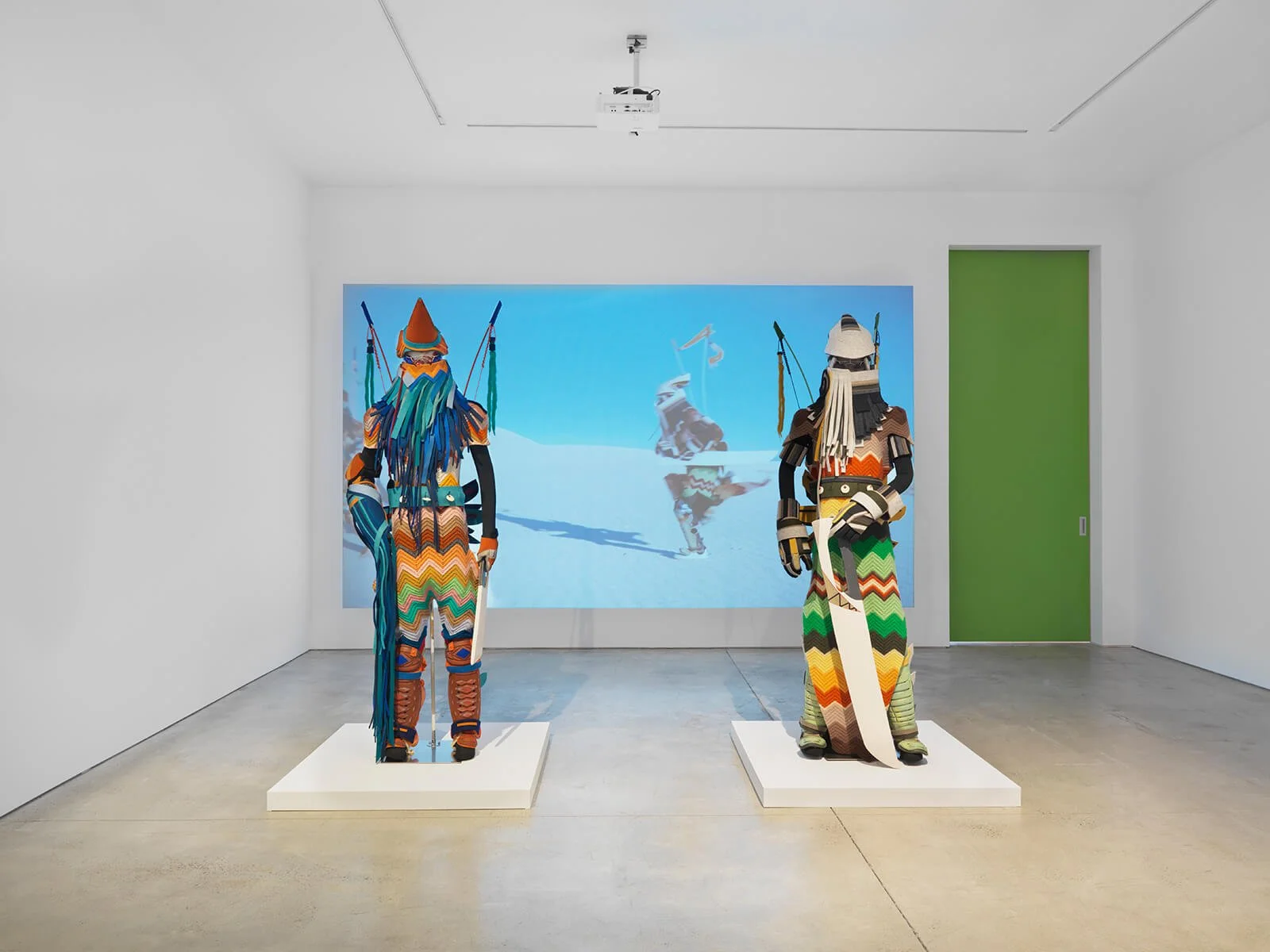  Cannupa Hanska Luger: New Myth, Solo exhibition at Garth Greenan Gallery, 2021. Image courtesy of Garth Greenan Gallery, NY 