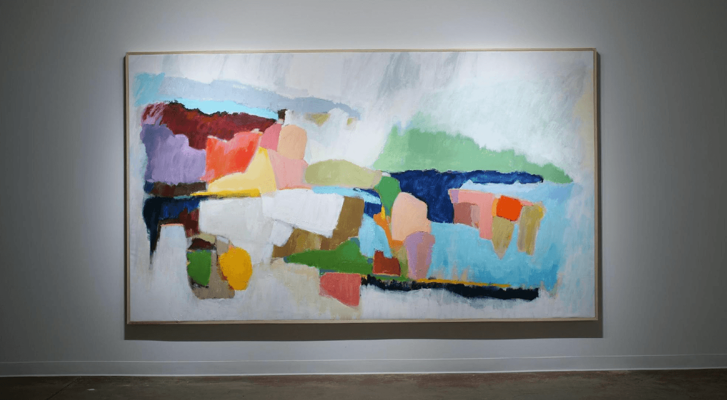 Confluence of Possibilities, 2026. Acrylic on linen, 84 × 132 in. Image Credit: Nelson Duni