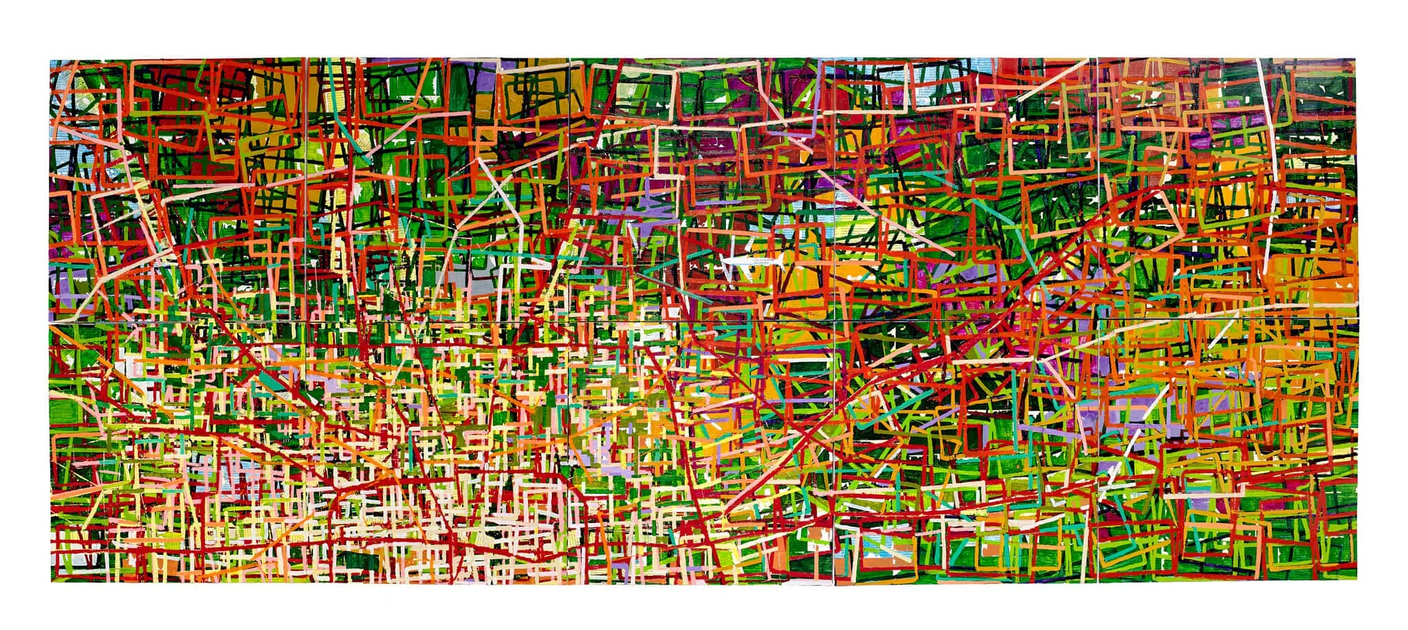 You Are In the Gray, 2026 acrylic and paper collage on canvas Courtesy the artist and Gagosian photographed by Thomas DuBrock