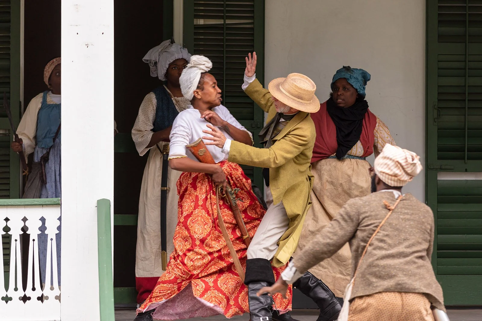 Slave Rebellion Reenactment