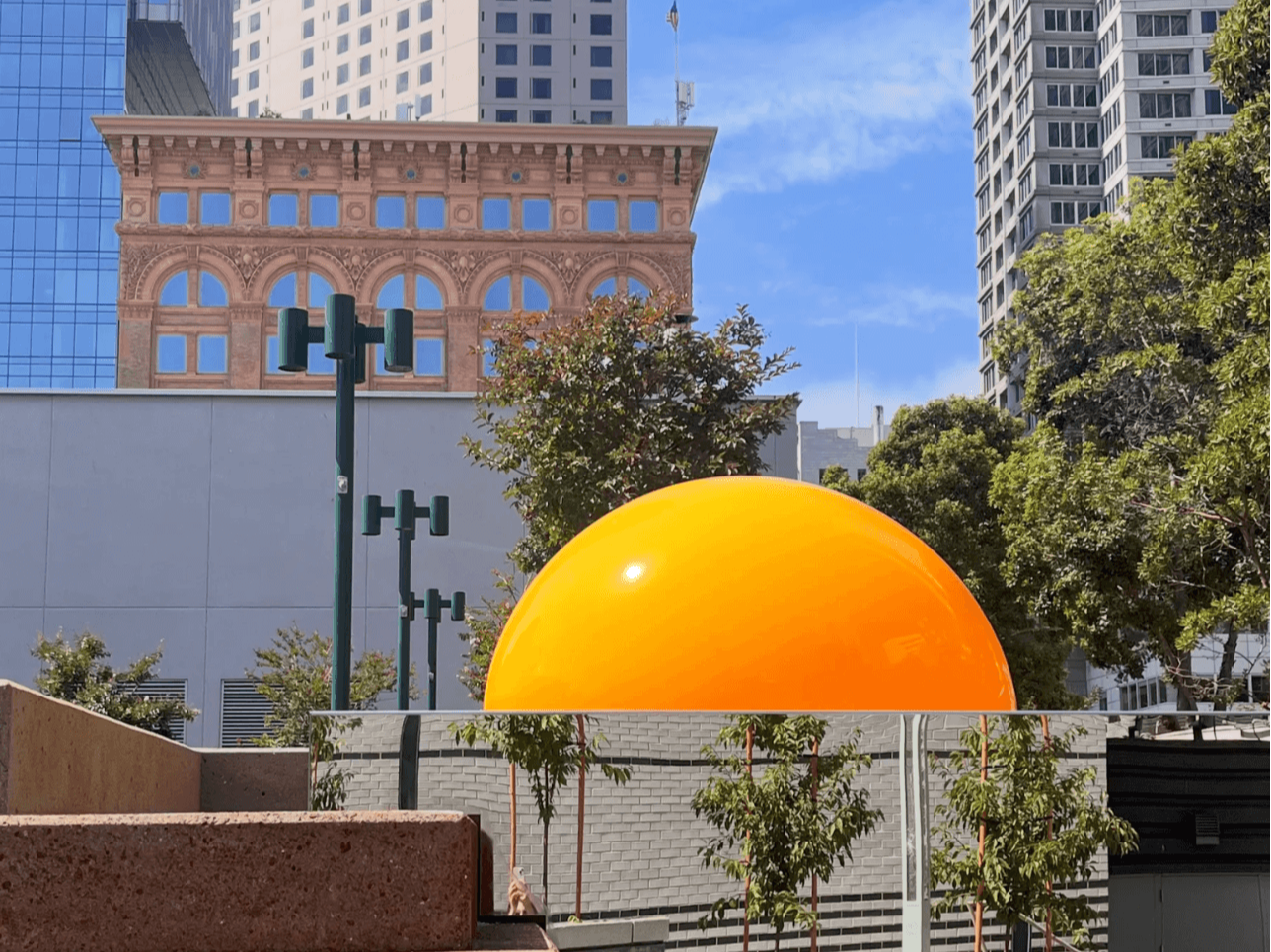 mumu, Philippine Sun (13°N, 122°E) // Jennifer Steinkamp, It’s a Nice Day for a White Wedding, Yerba Buena Gardens