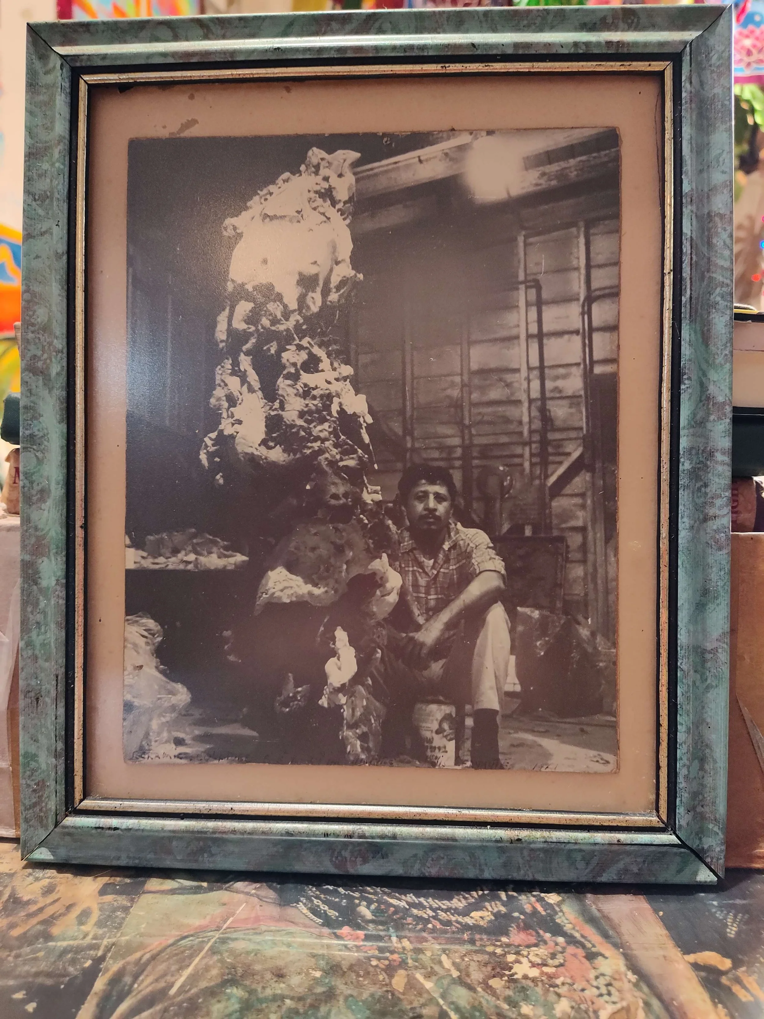 Luis in sculpture studio 1961