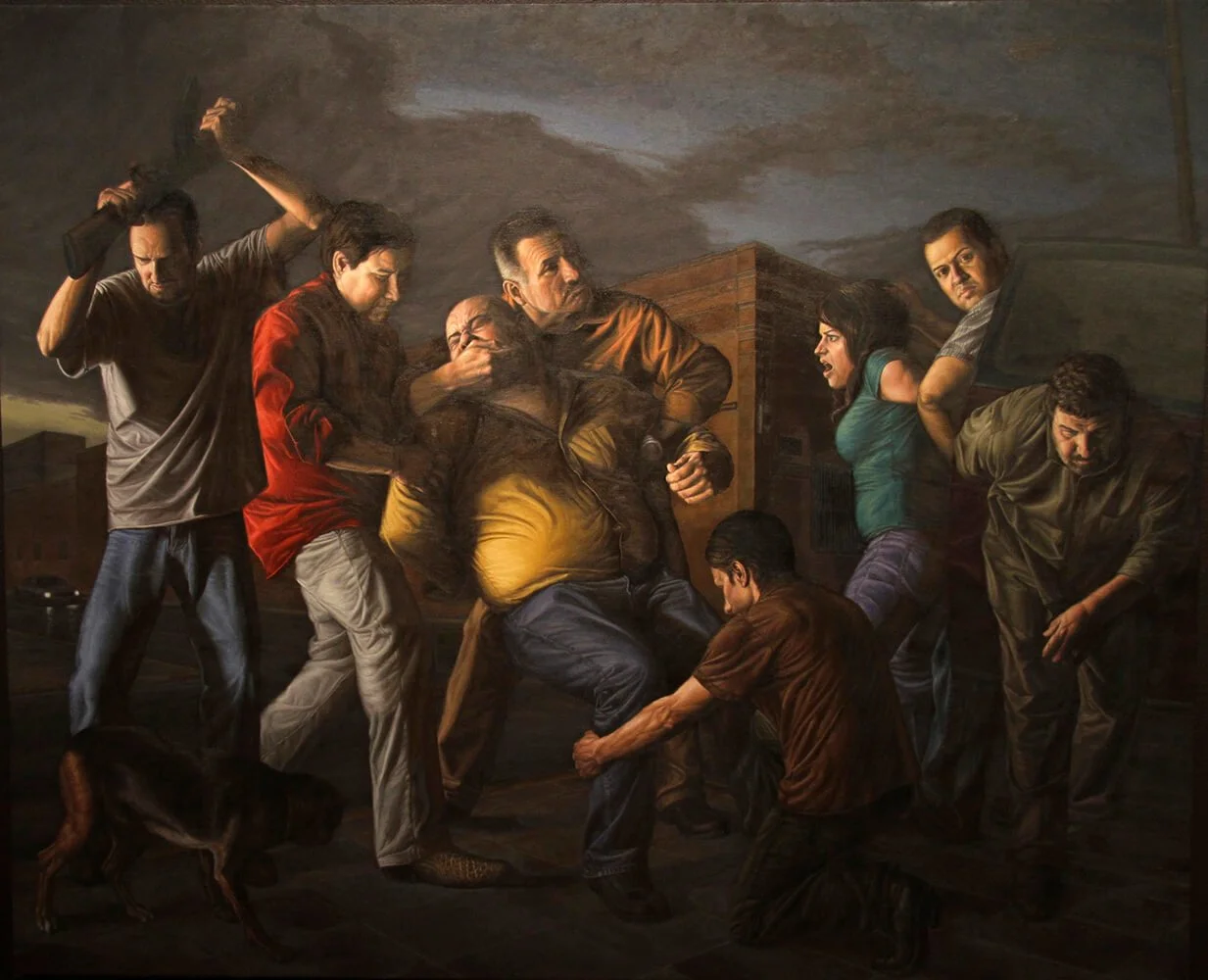 A painting of a man in drug trafficking is kidnapped in mexico