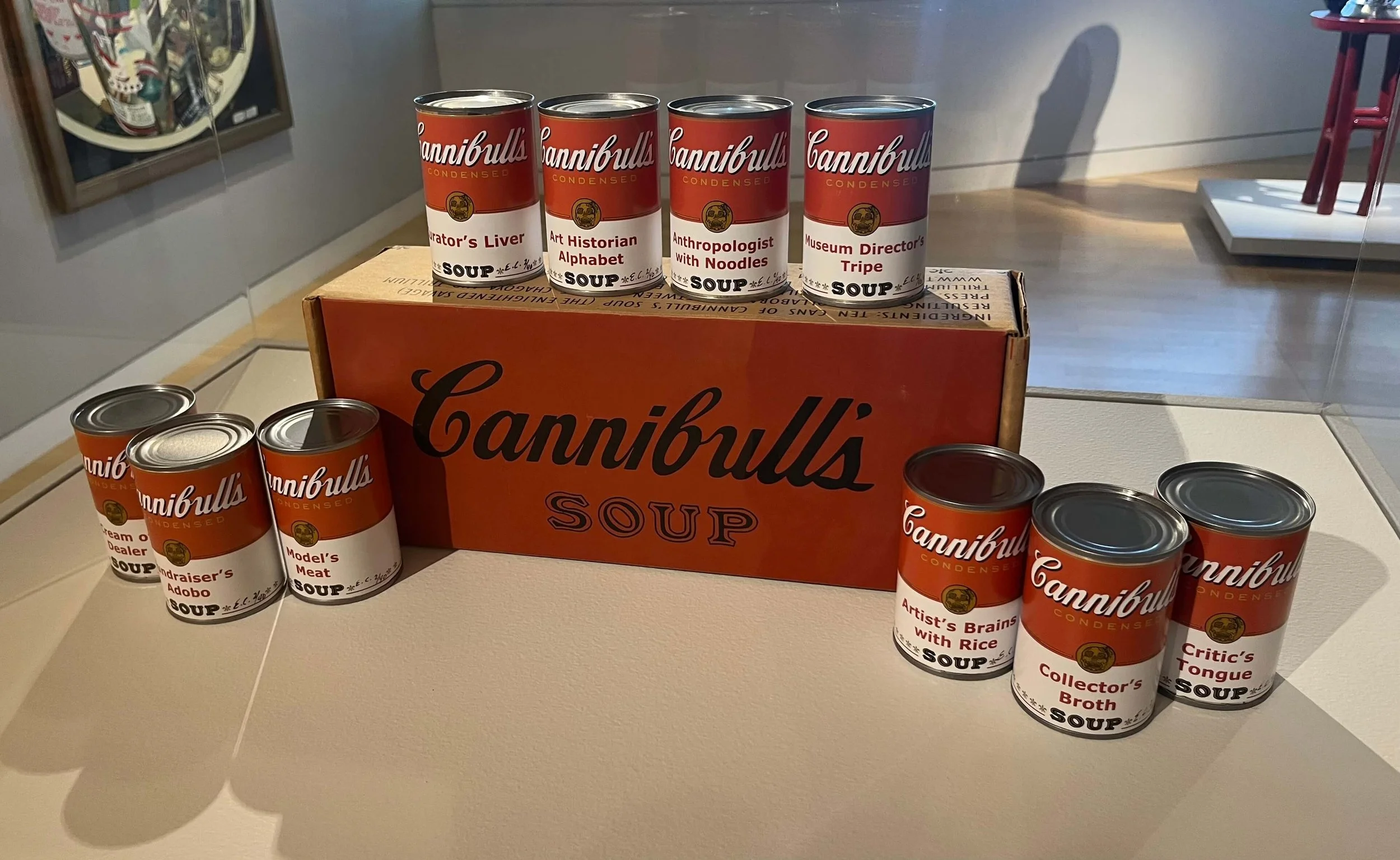 Cambells soup parody cans