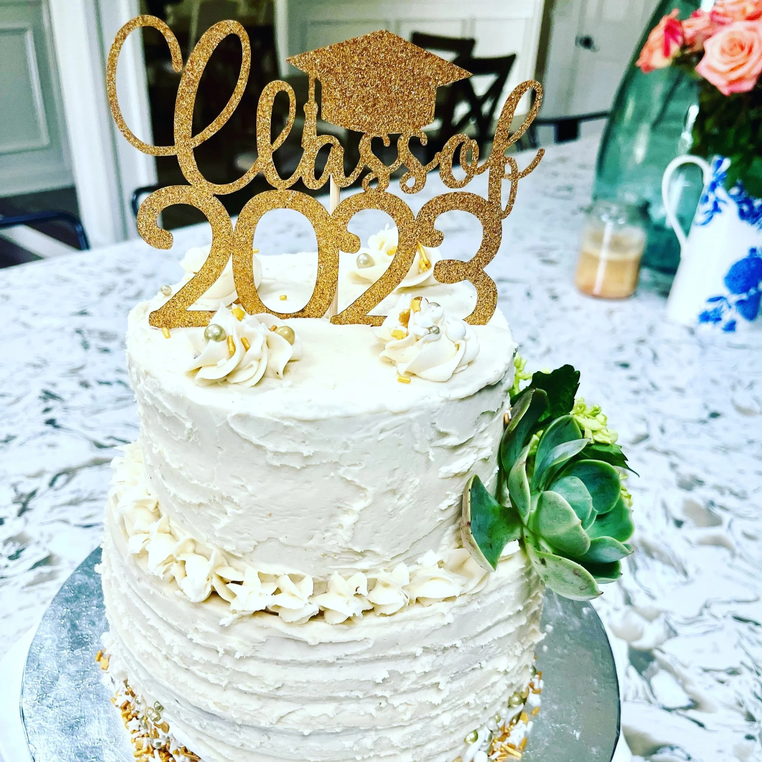 Our custom cake toppers are personalized to match your event theme, colors, and message, making them the perfect finishing touch for birthdays, weddings, baby showers, graduations, and corporate celebrations. Designed to stand out on cakes and desser