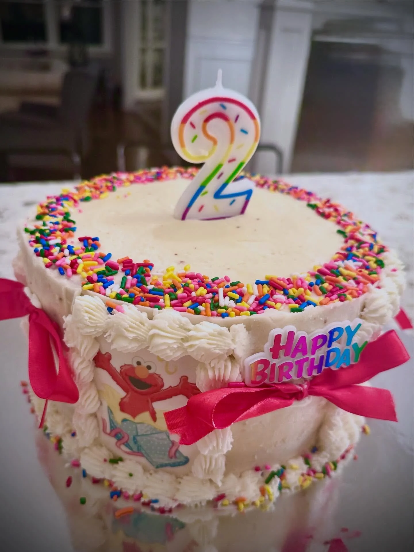 Elmo Cake for my baby girl 🎂❤️