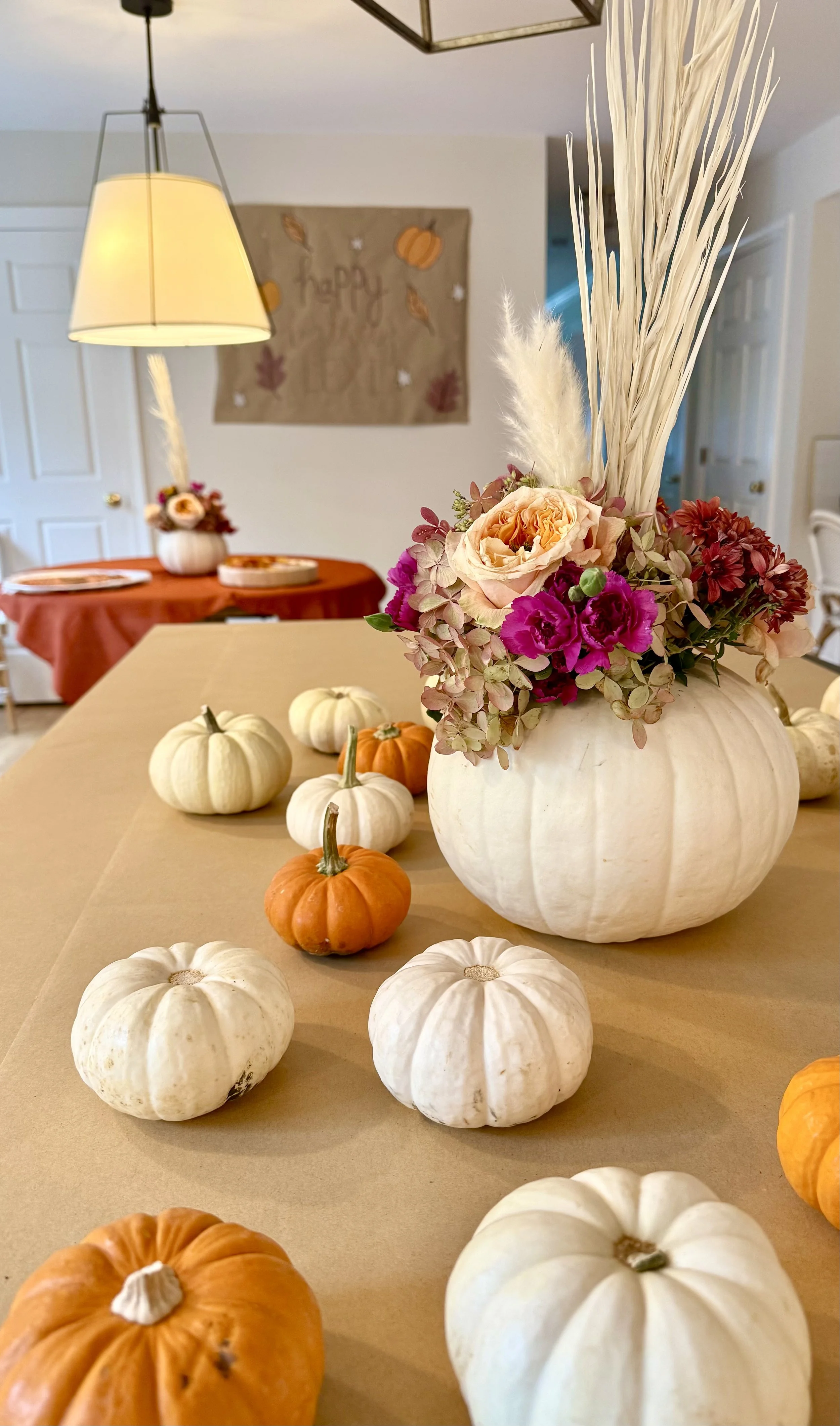 Pumpkin Floral Centerpiece