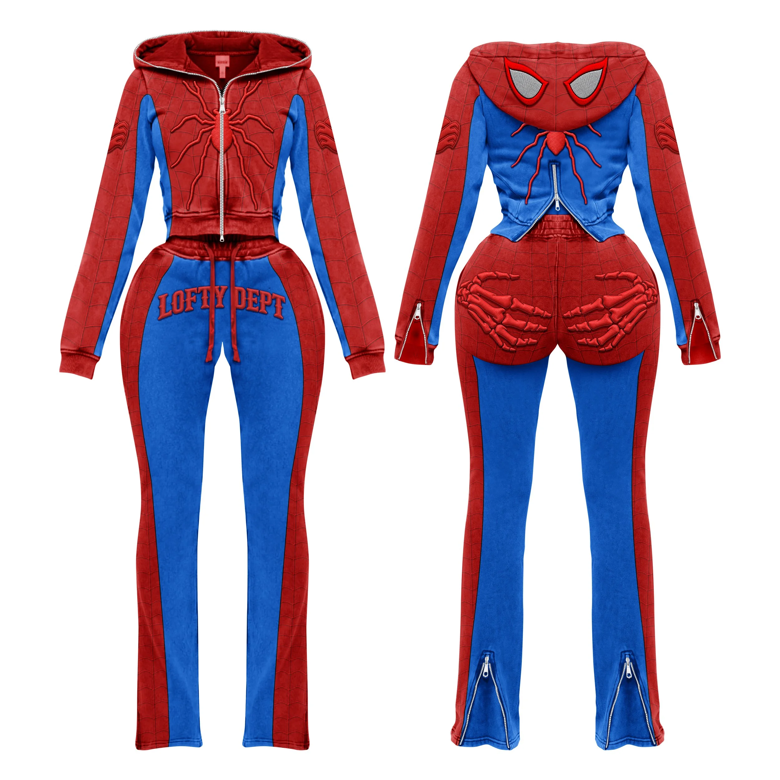 HOODIE CROP SET RED BLUE.jpg