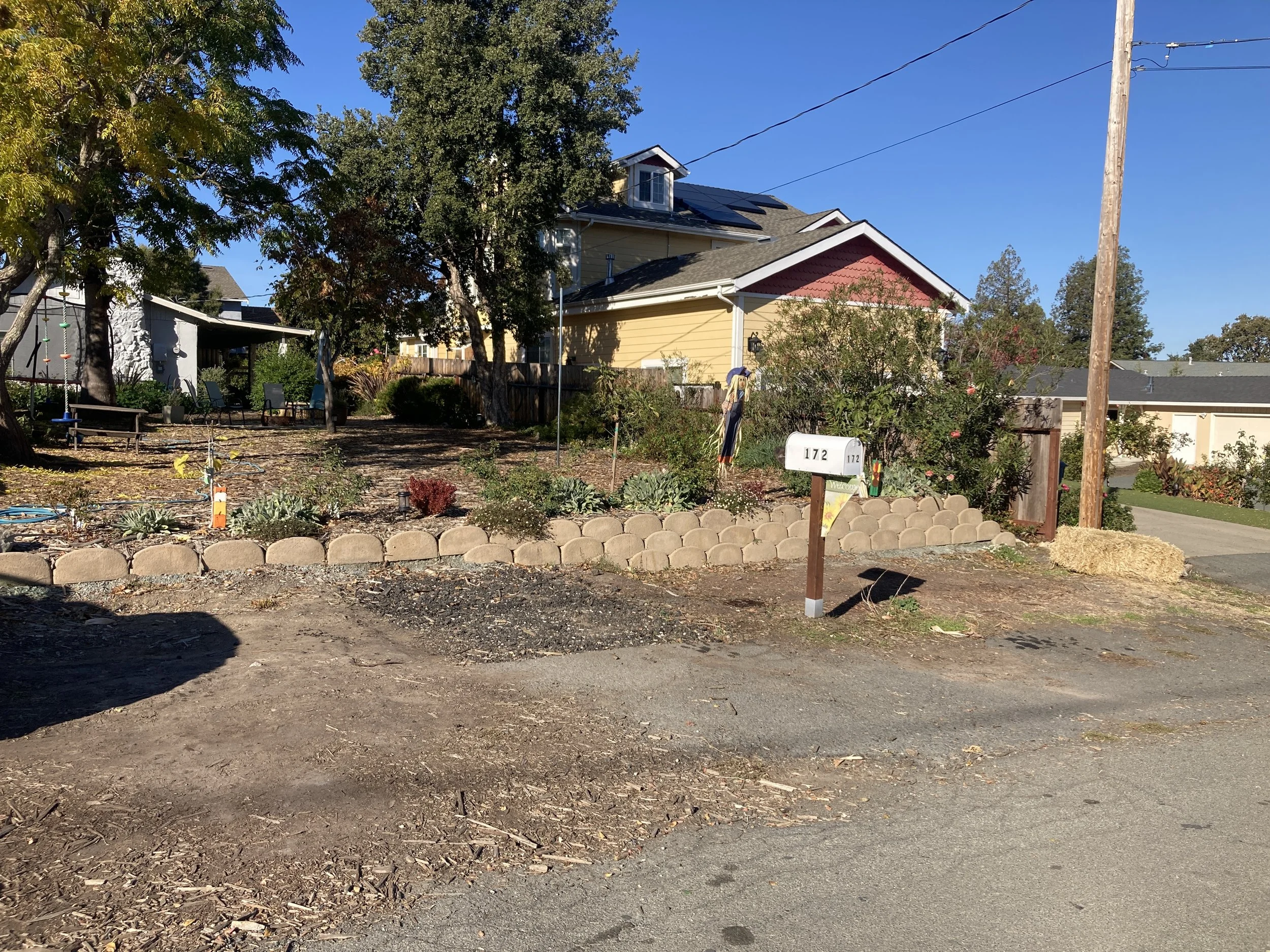Front yard before construction