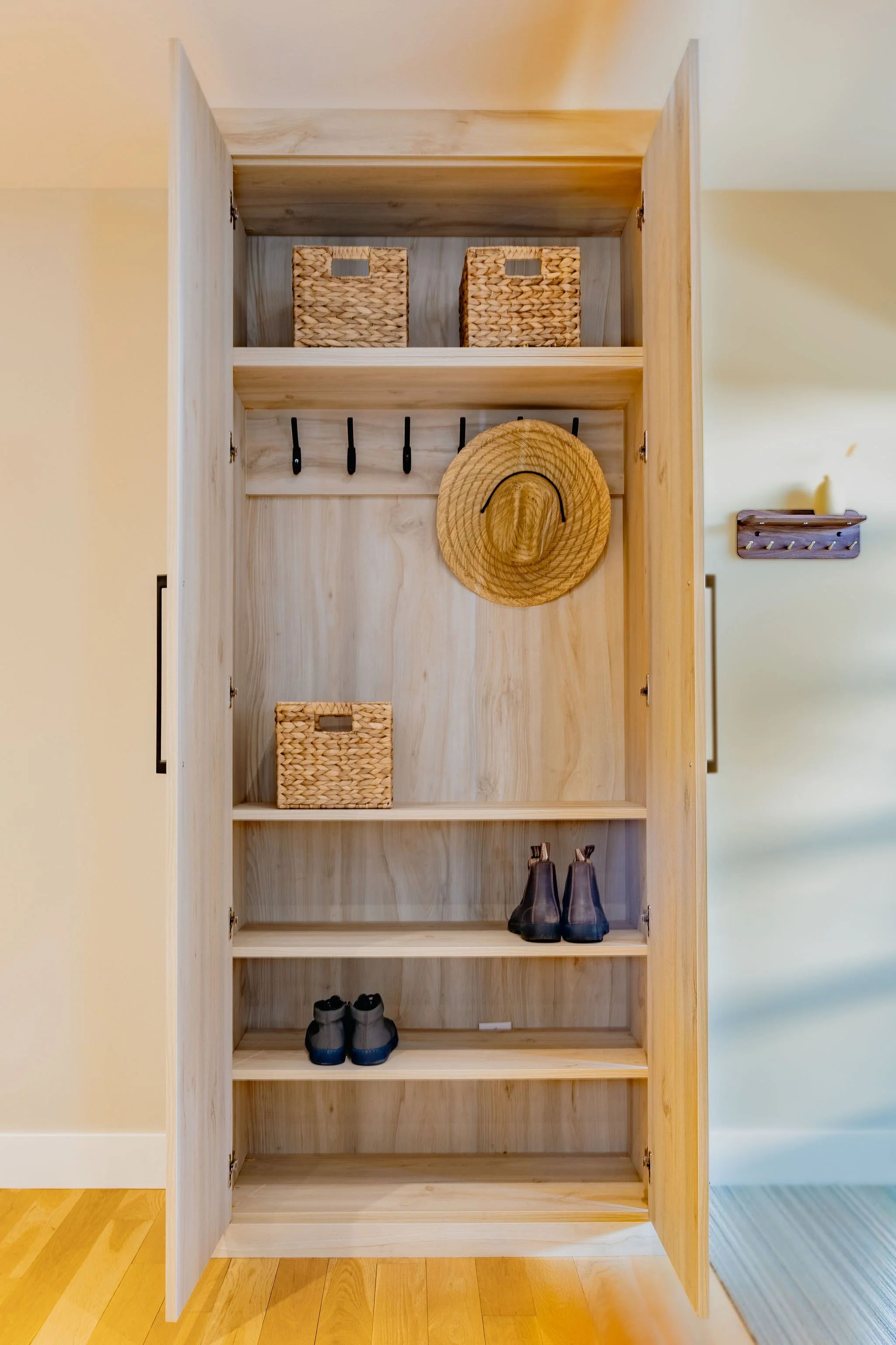 So much storage for this family of three!