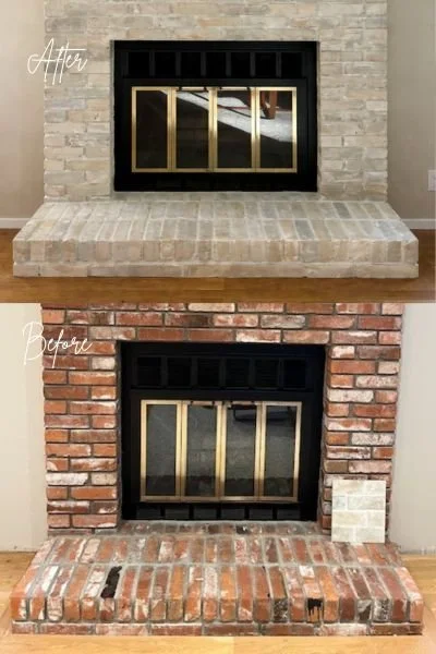 Of what a difference limewash can make! From dark and heavy to light and bright.