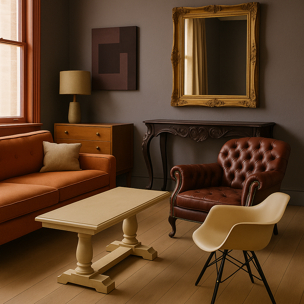 Mix of furniture styles