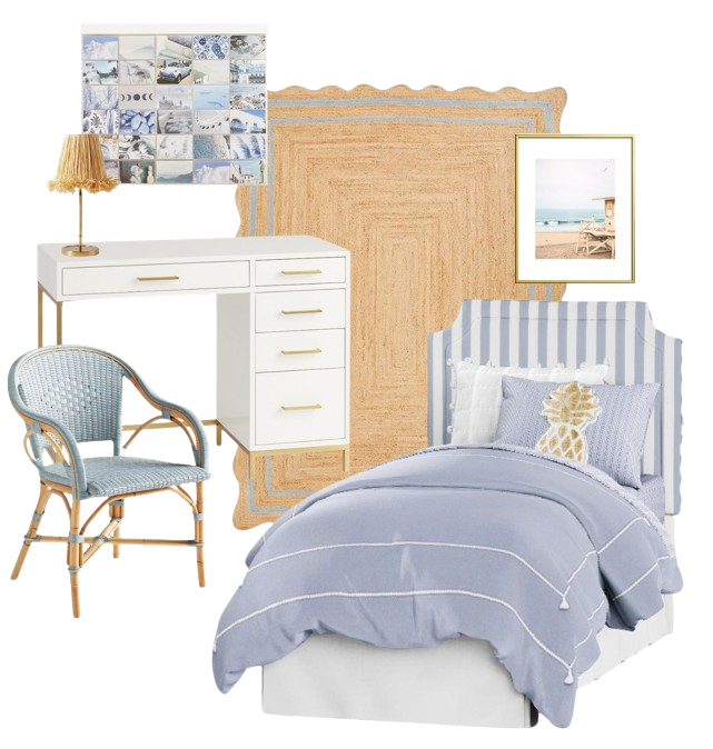 Dorm room interior design plan