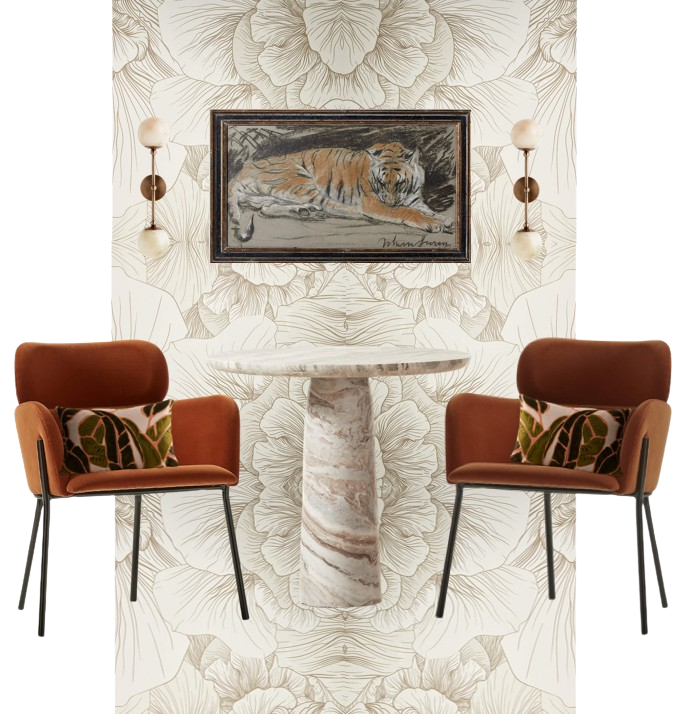 Dining room interior design plan