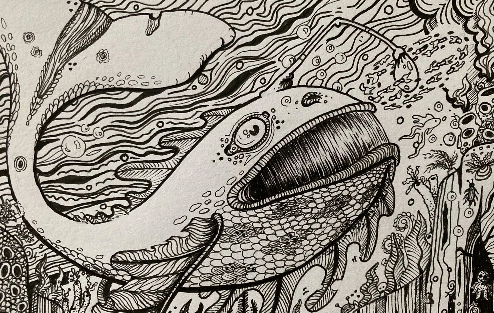 Whangler - Pen and ink