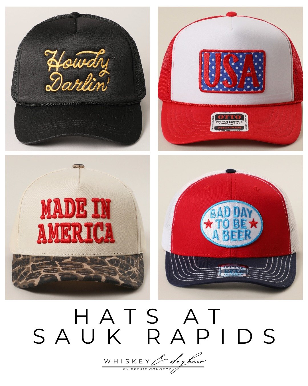 Hats coming to Sauk Rapids 🇺🇸🤠