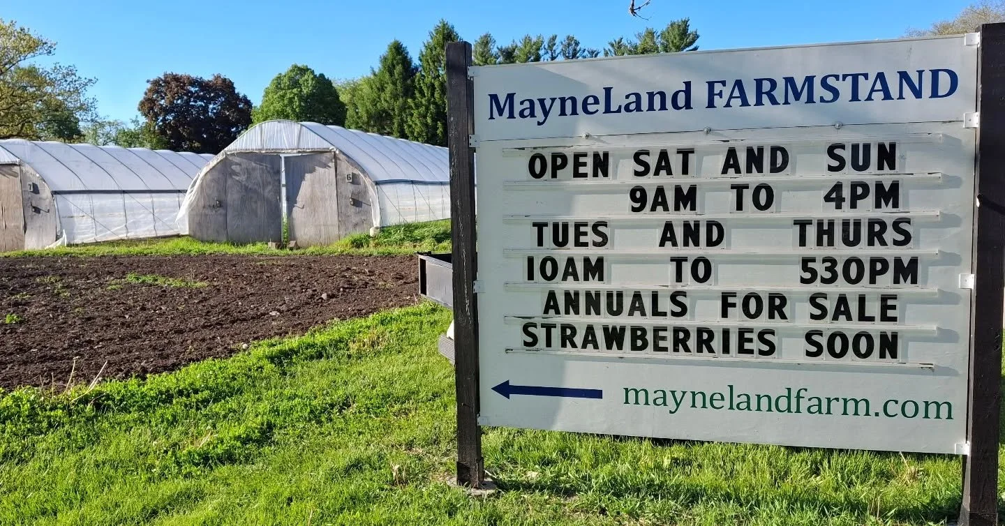 We are so excited to welcome you back for the season. Our greenhouses are full, and we have annuals ready to find a home in your garden. 

Please take note of our new spring hours shown on the sign:
Sat &amp; Sun: 9 AM &ndash; 4 PM🗓️ Tues &amp; Thur