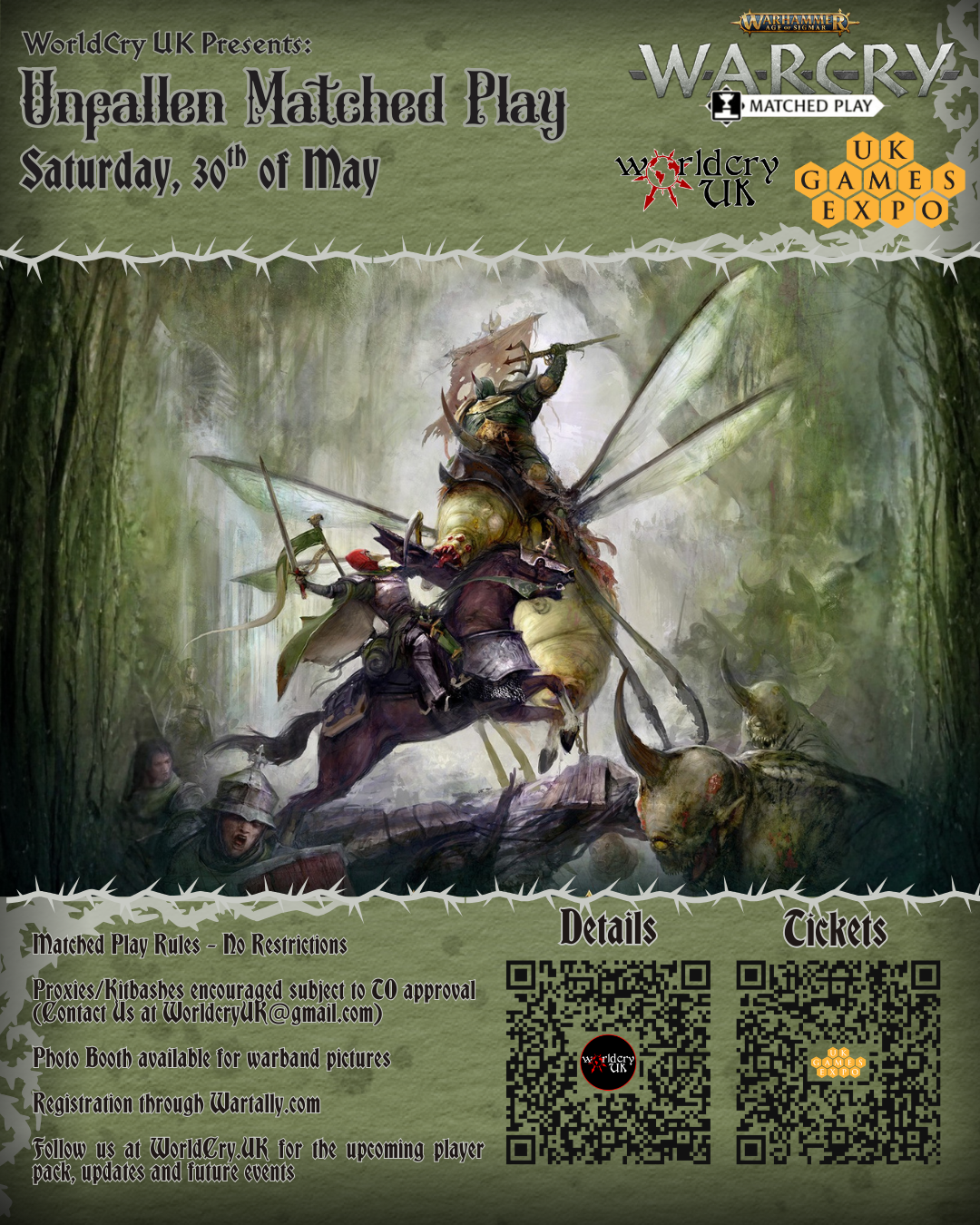 WorldCryUK Presents: Unfallen Matched Play