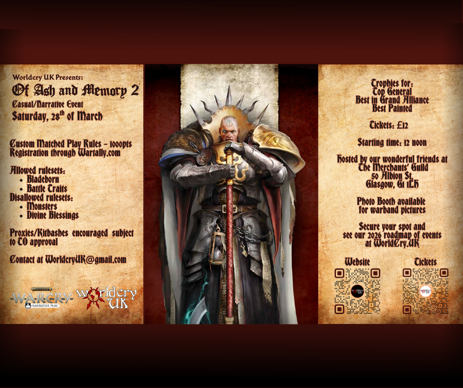 WorldCry UK Presents: Of Ash and Memory 2