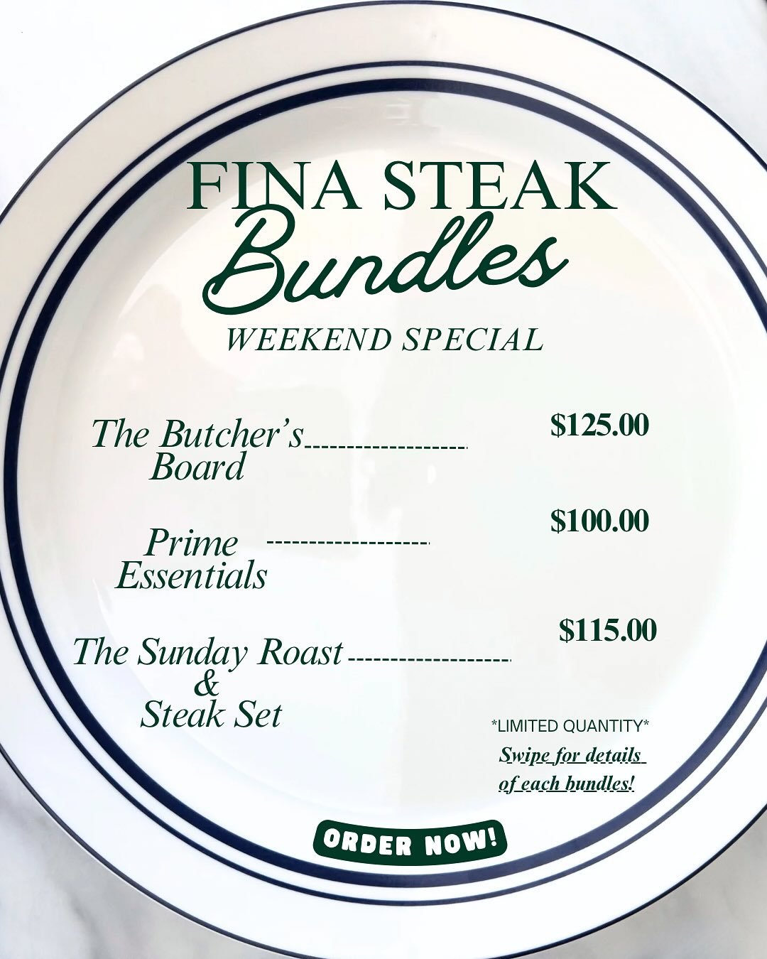 Time for #finaweekend ! DM to place your order today 

#grilling  #usdaapproved #chefapproved #butchershop #meatlovers #qualitymeat #farmtotable #meatmarket #freshmeat #highqualitymeat #localbutcher