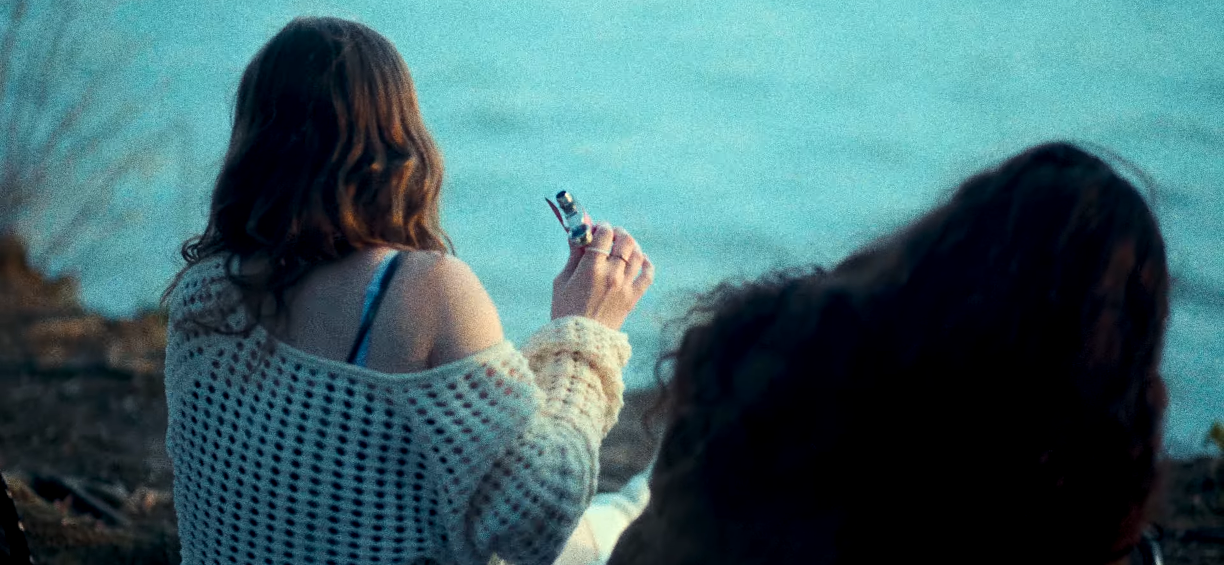 Hyperfixation (2024) – Cinematography by Antoine Jackson Jr, Directed by Ariana Hall. In Photo is Claire Ellis as Lana Carter & Syd Jarczaszek as Bela Carter, near lake in the woods.