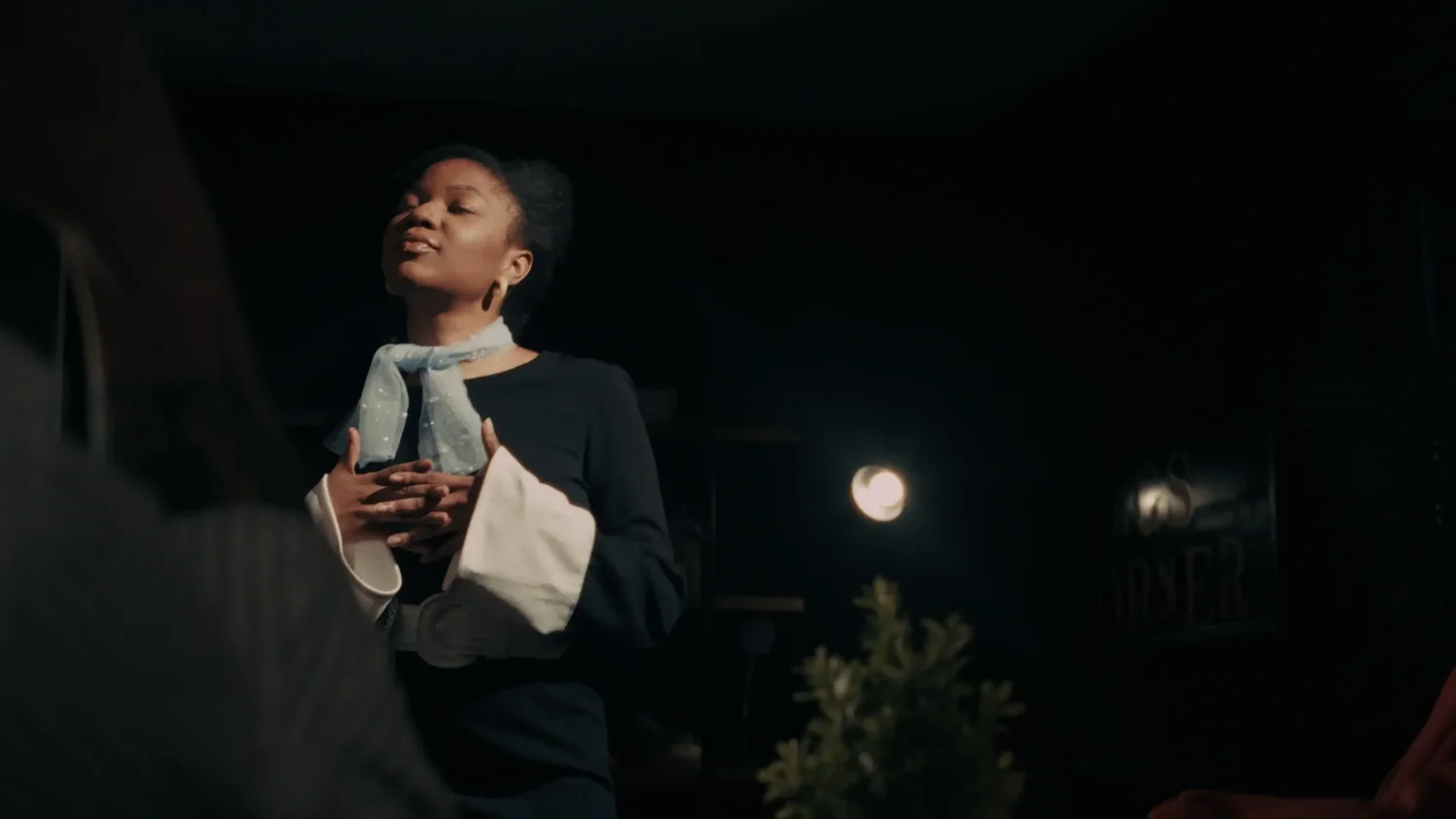 How Glad I Am (2025) – Cinematography by Antoine Jackson Jr, Directed by Kareem Callaway, performed by Seania Burnett