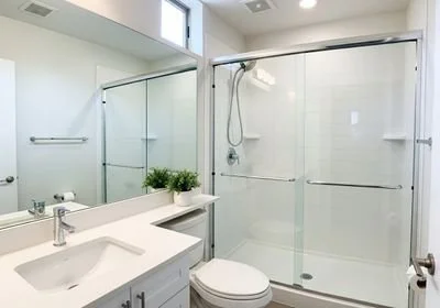Bright and Accessible Bathroom with Walk-In Shower