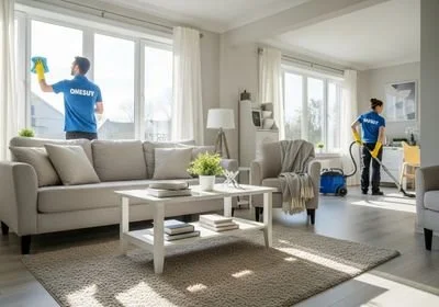 Professional Home Cleaning Service in Action