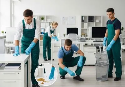 Commercial Cleaning Crew in Action