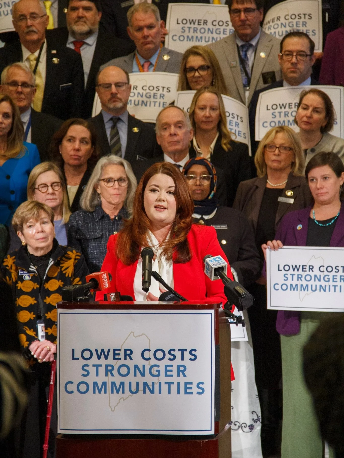 Today, I stood alongside my Senate and House Democratic colleagues to roll out our Lower Costs, Stronger Communities bill package.

Maine people are doing everything right&mdash;working hard, caring for their families, and contributing to their commu